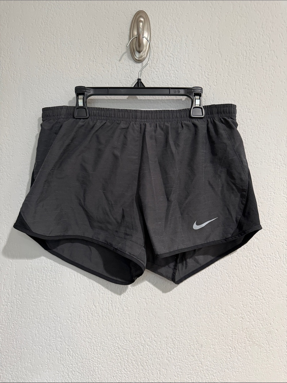 Nike Black Women's Lightweight Athletic Shorts with Reflective Swoosh
